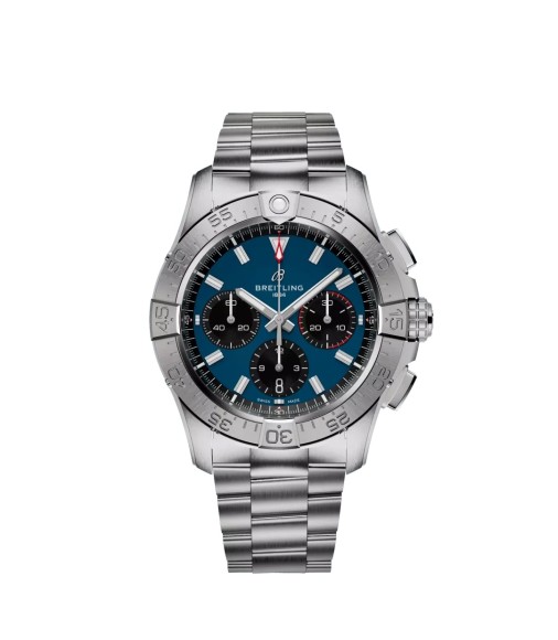 Breitling AB0146101C1A1 : Avenger B01 Chronograph 42 Stainless Steel / Blue / Bracelet
