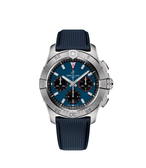 Breitling AB0146101C1X1 : Avenger B01 Chronograph 42 Stainless Steel / Blue / Strap