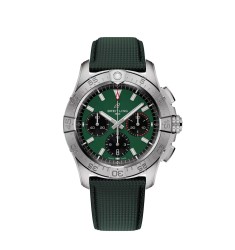 Breitling AB0146101L1X1 : Avenger B01 Chronograph 42 Stainless Steel / Green / Strap