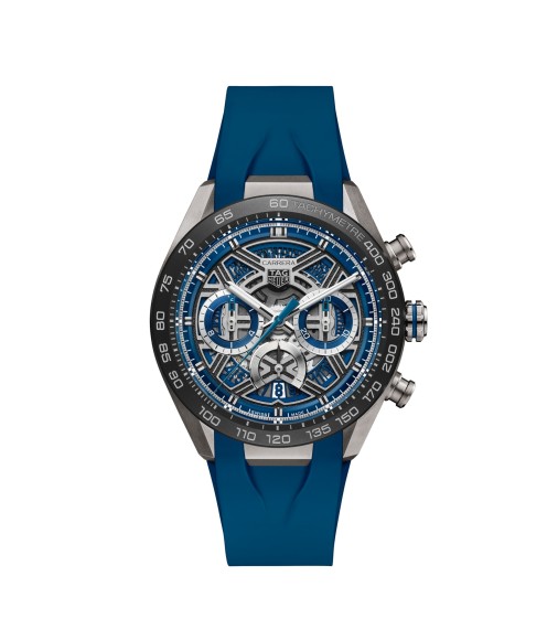 TAG Heuer CBU2081.FT6274 : Carrera Chronograph Extreme Sport Titanium - Ceramic / Blue / Rubber