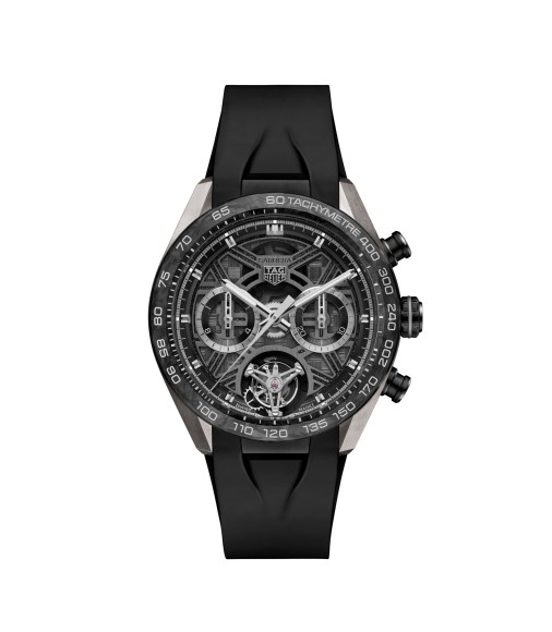 TAG Heuer CBU5080.FT6272 : Carrera Chronograph Tourbillon  Extreme Sport Titanium - Forged Carbon / Black / Rubber