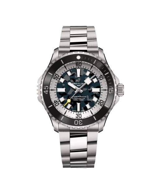 Breitling E10379351B1E1 : SuperOcean Automatic 46 Super Diver Titanium / Camouflage / Bracelet Breitling E10379351B1E1 : SuperOcean Automatic 46 Super Diver Titanium / Camouflage / Bracelet