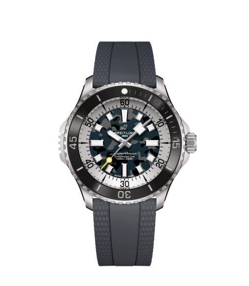 Breitling E10379351B1S1 : SuperOcean Automatic 46 Super Diver Titanium / Camouflage / Rubber