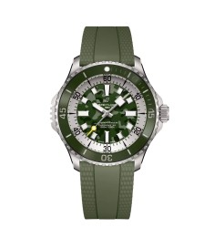 Breitling E10379D31L1S1 : SuperOcean Automatic 46 Super Diver Titanium /  Green Camouflage / Rubber