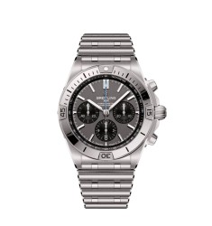 Breitling EB0134101M1E1 : Chronomat B01 42 Titanium / Grey / Rouleaux