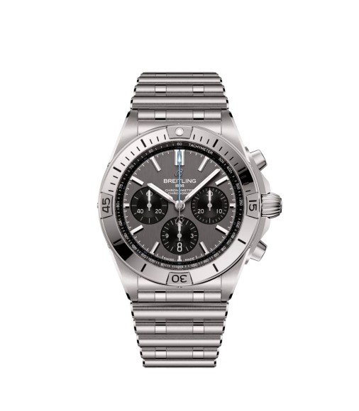 Breitling EB0134101M1E1 : Chronomat B01 42 Titanium / Grey / Rouleaux