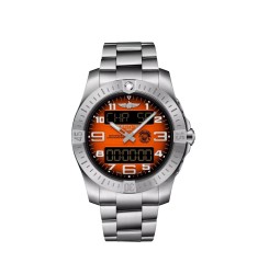 Breitling EB70101A1O1E1 : Aerospace B70 Orbiter Titanium / Orange / Bracelet