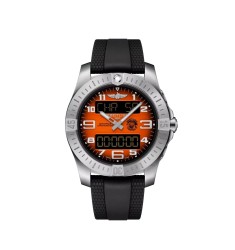 Breitling EB70101A1O1S1 : Aerospace B70 Orbiter Titanium / Orange / Rubber