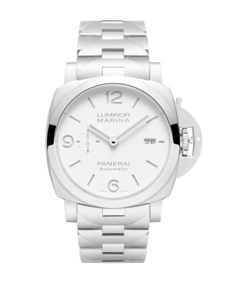 Panerai PAM01564 : Luminor 1950 Marina 44 3 Days Automatic Stainless Steel / White / Bracelet Panerai PAM01564 : Luminor 1950 Marina 44 3 Days Automatic Stainless Steel / White / Bracelet