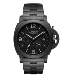 Panerai PAM01674 : Luminor 1950 44 3 Days GMT Automatic Ceramica / Black / Bracelet