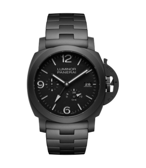 Panerai PAM01674 : Luminor 1950 44 3 Days GMT Automatic Ceramica / Black / Bracelet