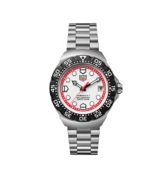 TAG Heuer WBY1111.BA0042 : Formula 1 Solargraph 38 Stainless Steel / White / Bracelet