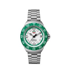 TAG Heuer WBY1113.BA0042 : Formula 1 Solargraph 38 Stainless Steel / White / Bracelet
