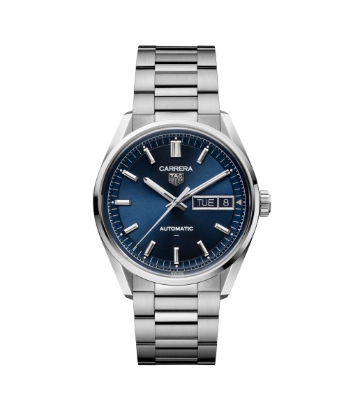 TAG Heuer WDA2112.BA0043 : Carrera Day Date Stainless Steel / Blue / Bracelet TAG Heuer WDA2112.BA0043 : Carrera Day Date Stainless Steel / Blue / Bracelet