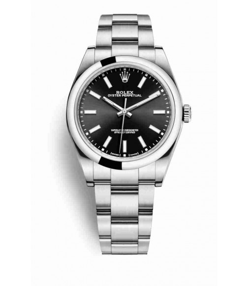 Rolex Oyster Perpetual 39 Oystersteel 114300 Black Dial Watch