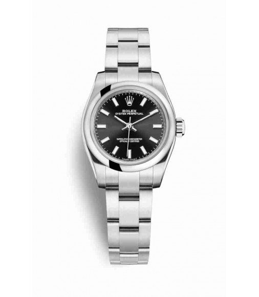 Rolex Oyster Perpetual 26 Oystersteel 176200 Black Dial Watch