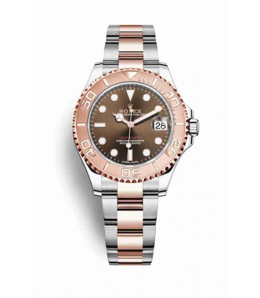 Rolex Yacht-Master 37 Everose Rolesor Oystersteel Everose gold 268621 Chocolate Dial Watch