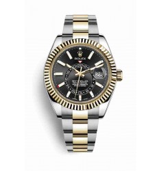 Rolex Sky-Dweller Yellow Rolesor Oystersteel yellow gold 326933 Black Dial Watch