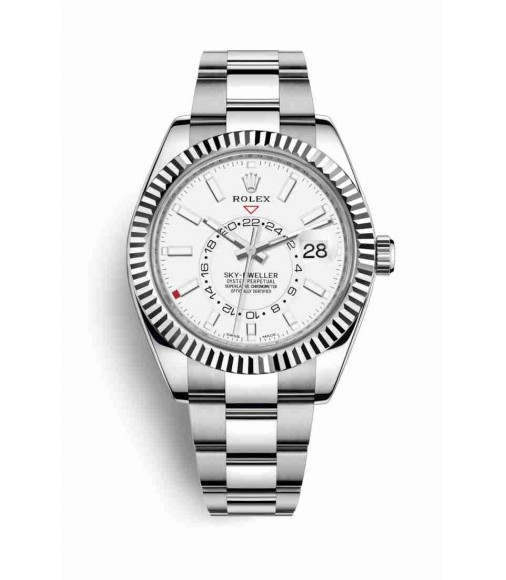 Rolex Sky-Dweller White Rolesor Oystersteel white gold 326934 White Dial Watch