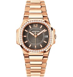 Patek Philippe 18kt Rose Gold Diamond Ladies Watch Replica 7010-1R-011