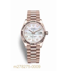 Replica Rolex Datejust 31 18k Everose gold 278275