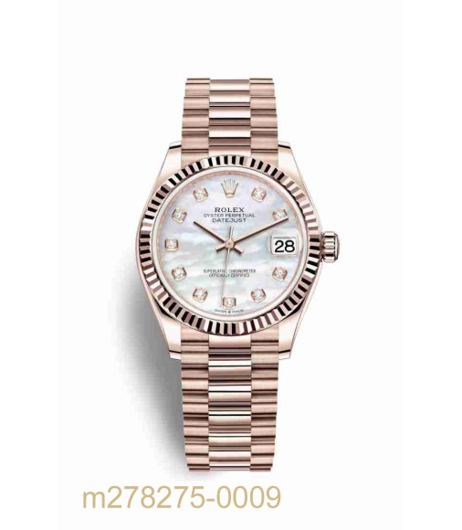 Replica Rolex Datejust 31 18k Everose gold 278275