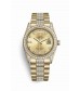 Rolex Day-Date 36mm yellow gold lugs diamonds 118388