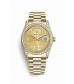 Rolex Day-Date 36mm yellow gold lugs diamonds 118388