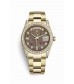 Rolex Day-Date 36mm yellow gold lugs diamonds 118388