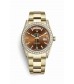 Rolex Day-Date 36mm yellow gold lugs diamonds 118388