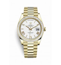 Rolex Day-Date 40 18 ct yellow gold 228398TBR White Dial Watch