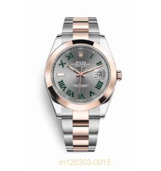 Rolex Datejust 41mm Everose gold Rolesor Oystersteel 126301