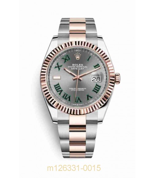 Rolex Datejust 41mm 18k Everose gold Rolesor Oystersteel 126331