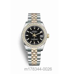 Rolex Datejust 31 Yellow Gold Rolesor Oystersteel 178383