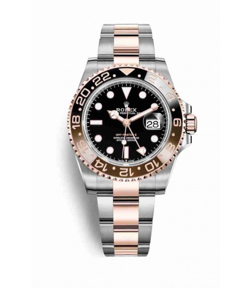 Rolex GMT-Master II Everose Rolesor Oystersteel 18 ct Everose gold 126711CHNR Black Dial Watch