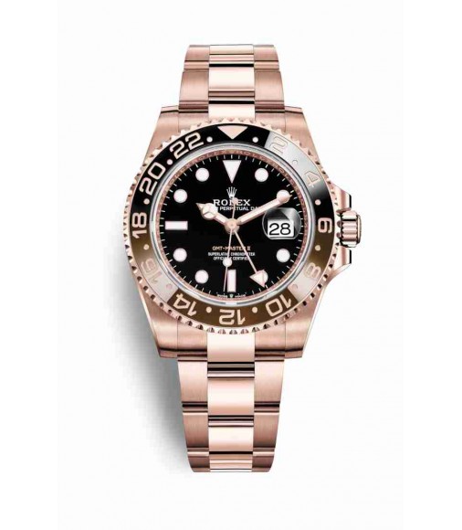 Rolex GMT-Master II 18 ct Everose gold 126715CHNR Black Dial Watch