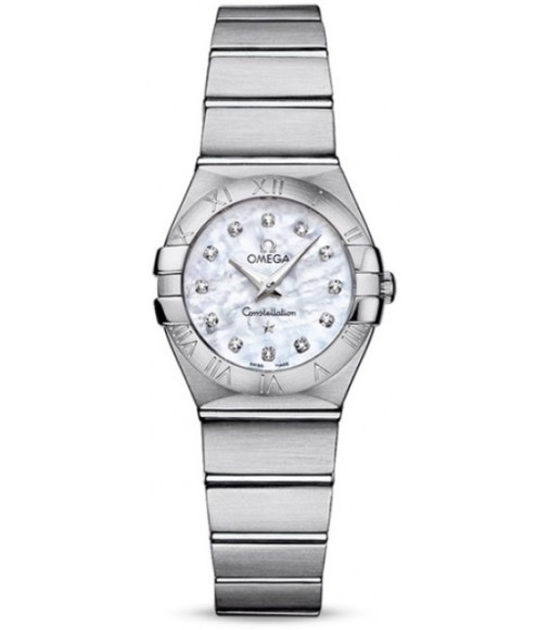 Omega Constellation Brushed Quarz Mini Watch Replica 123.10.24.60.55.001