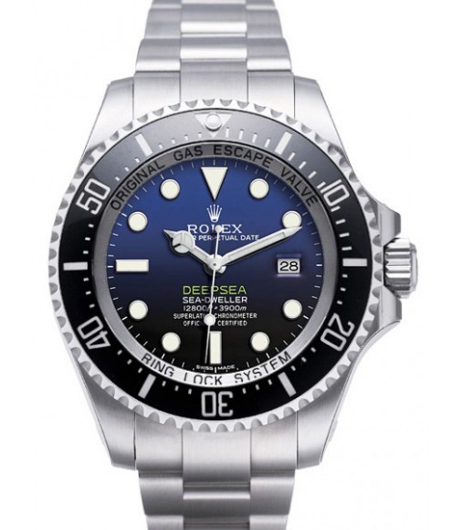 Rolex Sea-Dweller Deepsea D-Blue Watch Replica 116660 D-Blue