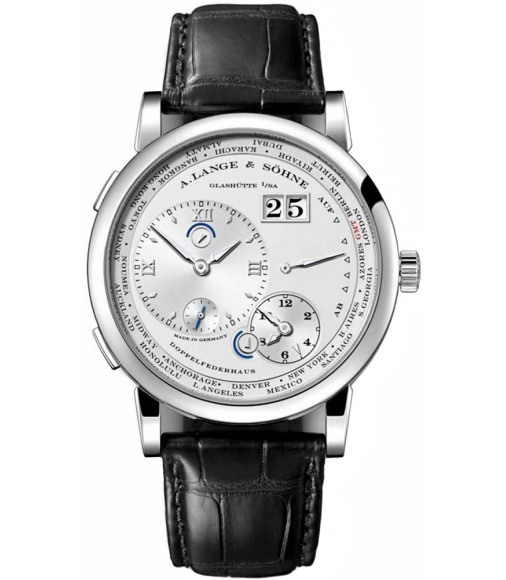 A. Lange & Sohne Lange 1 Time Zone White Gold