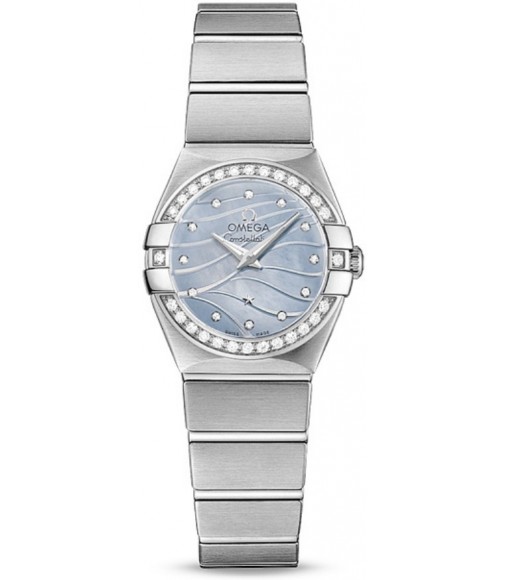 Omega Constellation Brushed Quarz Mini Pluma Watch Replica 123.15.24.60.57.001
