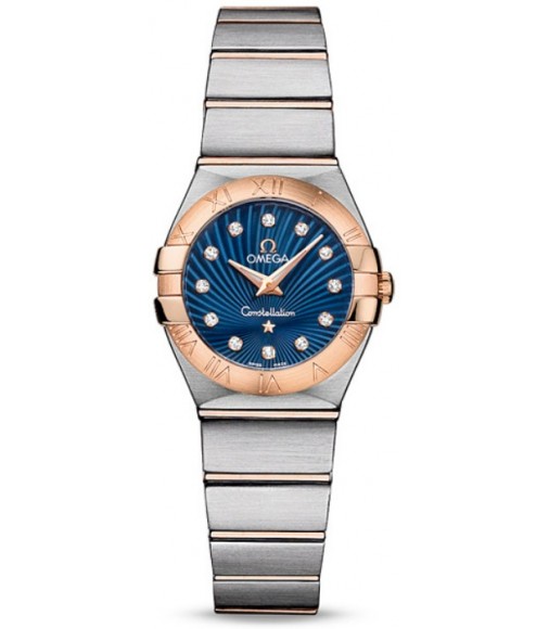 Omega Constellation Brushed Quarz Mini Watch Replica 123.20.24.60.53.001