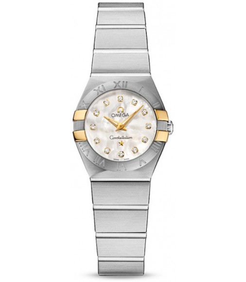 Omega Constellation Polished Quarz Mini Watch Replica 123.20.24.60.55.006