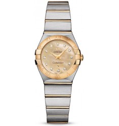 Omega Constellation Polished Quarz Mini Watch Replica 123.20.24.60.57.001