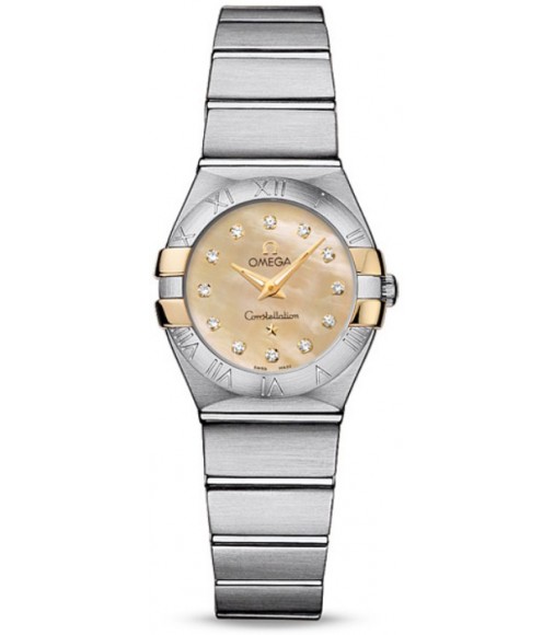 Omega Constellation Polished Quarz Mini Watch Replica 123.20.24.60.57.002