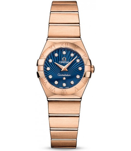 Omega Constellation Brushed Quarz Mini Watch Replica 123.50.24.60.53.001