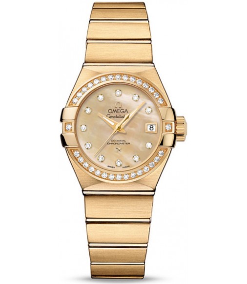 Omega Constellation Brushed Chronometer Watch Replica 123.55.27.20.57.002