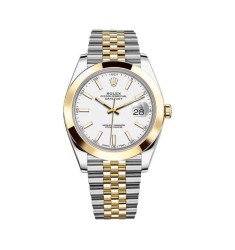Rolex Datejust 41mm White Dial 126303 Steel and 18K Yellow Gold Jubilee Watch