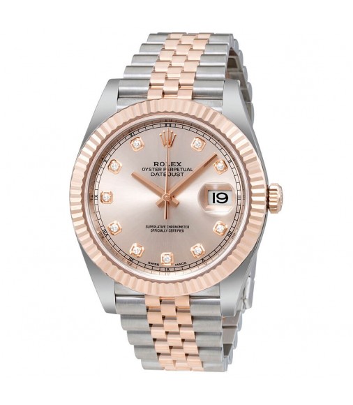 Rolex Datejust 126331 Sundust Diamond Dial Steel and 18 Everose Gold Watch