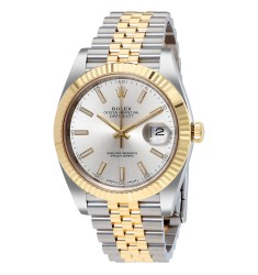 Rolex Datejust 41 126333 18K Yellow Gold Jubilee Silver Dial Steel