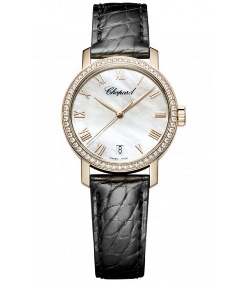 Chopard Classic 18-Karat Rose Gold Mens Watch Replica 134200-5001